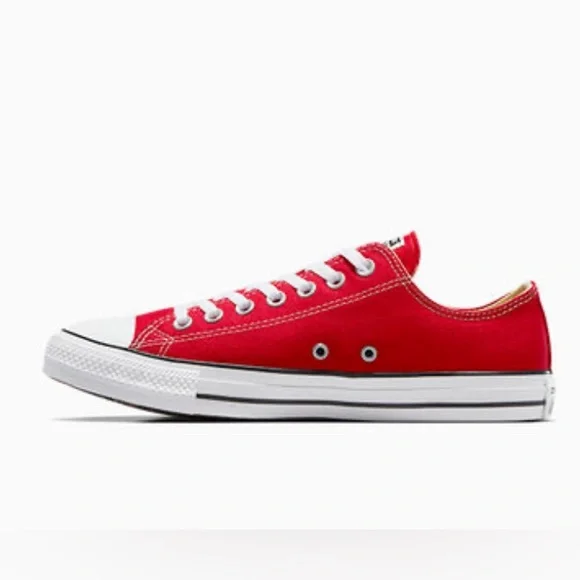 NEW Red Converse Unisex Chuck Taylor All Star Canvas Sneakers Women’s Sz 8.5 - Picture 1 of 7